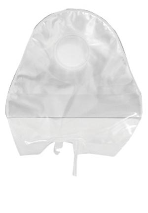 [401929] Urostomy Pouch, 2-Piece, 5", 1-Sided Comfort Panel, Fold Up Tap, Transparent, 1 1/4" Flange, 10/bx