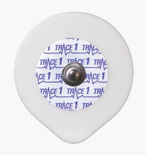 [5500] Stress/ Holter Monitoring Electrode, 50mm, Super-Tack Diaphoretic Adhesive, Eyeball Shape, 300/bx