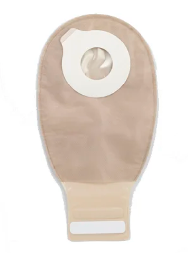 [416903] Drainable Pouch, 12", 1-Sided Comfort Panel, InvisiClose Tail Closure, Transparent, Large, 10/bx