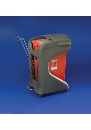 [8938FP] Foot Pedal Cart For 18 Gal Slide-Top Lid Large Volume & Chemotherapy Containers, 1/cs (10 cs/plt)