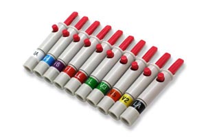 [10162] Banana Adapters, Adult/Pediatric, Banana to Alligator Clip, 10/st, Compatible w/ OEM: 900178-002