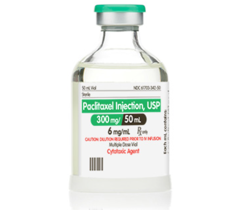 [61703034250] Paclitaxel Injection, USP, 6mg/ml, 50ml Vial, Multiple Dose, Onco-Tain Glass Fliptop Vial