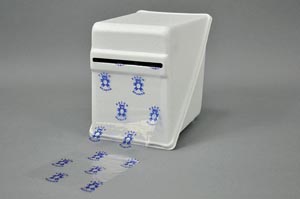 [1855] Barrier Film Dispenser, 7 ¼ L x 5-¼ W x 7 H, White Polystyrene (Fits 4 x 6 Film) (US SALES ONLY)