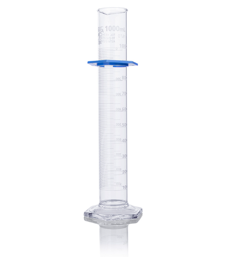 [8301000] Cylinder, Graduated, Globe Glass, 1000mL, Class A, To Deliver (TD), Dual Grads, ASTM E1272, 1/ea