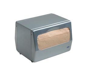 [17TBS] Napkin Dispenser, Masterfold, Tabletop, Universal, Brushed Steel, N7, Metal, 5.6" x 7.5" x 6.3"