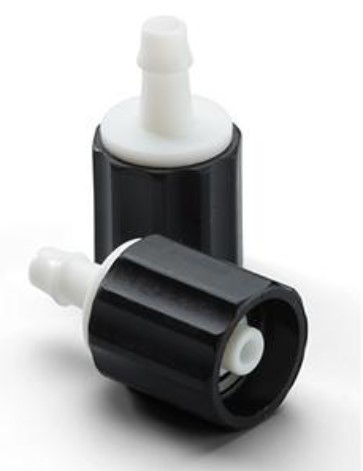 [5082-175] Connector, 1/8" Hose Barb, Plastic, Female, Screw Type, for use with Atlas Vital Signs Monitor