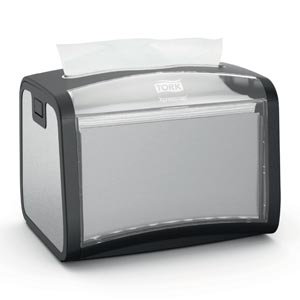 [6235000] Napkin Dispenser, Tabletop, Universal, Stainless Steel, N4, Metal/ Plastic, 6.1" x 7.9" x 5.9"