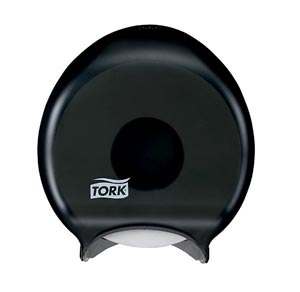 [66TR] Bath Tissue Roll Dispenser, Jumbo, Single, Universal, Smoke, T22, Plastic, 12" x 10.6" x 5.8"
