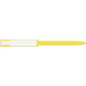 [8646C] Wristband, Adult, Insert, Self Adhesion, Sealing, Soft Vinyl, Custom Printed, Yellow, 250/bx