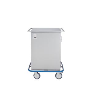 [2293333000] Mini Case Cart 29 5/8"W x 40 1/2"H x 29"D, (1) Stainless Steel Wire Pullout Shelf, (1) Door