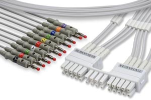 [LMT10-LB0] EKG Leadwire 10 Leads Banana, Mortara > Burdick Compatible w/ OEM: 9293-041-50, 9293-046-60