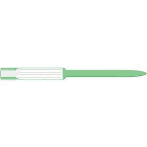 [8643C] Wristband, Adult, Insert, Self Adhesion, Sealing, Soft Vinyl, Custom Printed, Green, 250/bx