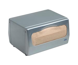 [13TBS] Napkin Dispenser, Minifold, Tabletop, Universal, Brushed Steel, N6, Metal, 4.5" x 7.5" x 6"