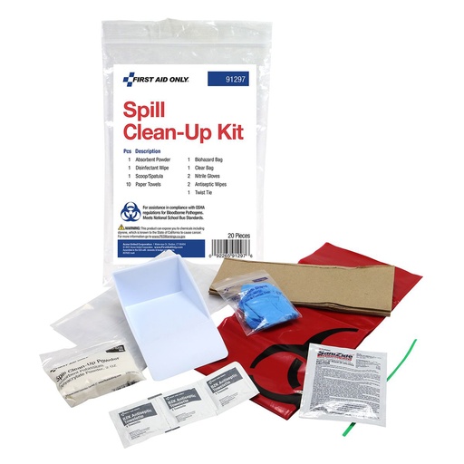 [91297] First Aid Only Bodily Fluid Spill Clean Up Kit with Plastic Bag