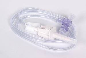 [513548] Transfer Set, Automatic Two-Way Valve Assembly, Universal Spike, On/ Off Clamp, Dual Check Valve, 43"L, DEHP & Latex Free (LF), 20/cs