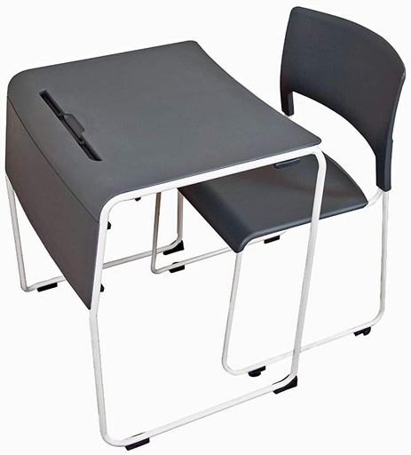 [STUDENT-STK4PK] Luxor Lightweight Stackable Student Desk & Chair, 4 Pack