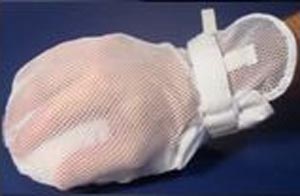 [MTRM284] Adult Mitts, Essential Secure, Mesh Back, No Finger Separators (Includes 48-1/2" Straps), Latex-Free, One Size