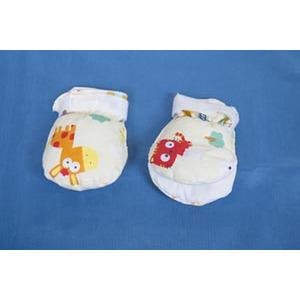 [MTPM391S] Pediatric Mitts, Double Padded, Flap To View Fingers , Latex-Free, Infant (0-1 year)