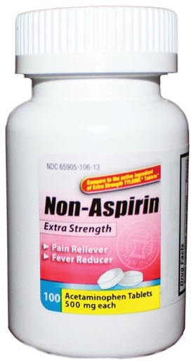 [ACT50024] Acetaminophen Tablets, 500mg, 100/btl, 24 btl/cs, Compare to Tylenol® Extra Strength
