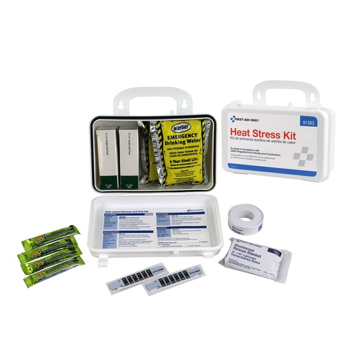 [91383] First Aid Only Medium Heat Stress Kit with Plastic Case