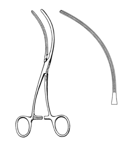 [52-6603] Sklar DeBakey Peripheral Vessel Clamp, 8"
