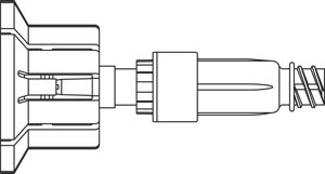 [412720] Non-Vented Vial Access Spike, ULTRASITE Valve & Security Clips, Two-Way Valve For Aspiration & Injection of Diluent or Additive From 17mm & 20mm Rubber-Stoppered Vials, DEHP & Latex Free (LF), 50/cs