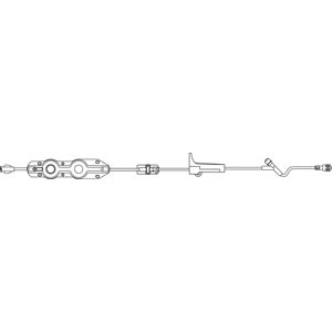 [V7400] Add-On Set, Female Luer Lock Connector, Free Flow Protector Clip, Roller Clamp, Injection Site 6" Above Distal End, SPIN-LOCK Connector, Latex Free (LF), 18mL Priming Volume, 90"L, 24/cs (Rx)
