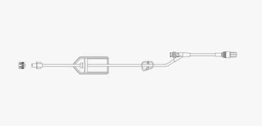 [20027E] BD, Smartsite Extension Set, 0.2 Micron Filter, Pinch Clamp, 1 Needle-Free Valve, Spin Male Luer Lock