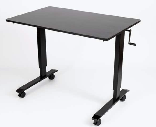 [STANDUP-CF48-DW] Luxor 48" High Speed Crank Adjustable Stand Up Desk, Black