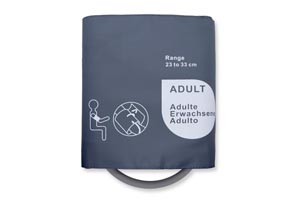 [10330] Reusable NIBP Cuff, Adult, Single Hose, 23 - 33cm, OEM: CU-US2635HP, 0683-15-0003-01, 989803104171, 989803147871, M1574A, M4555B (27.5-36 cm), 989803150421, M4555B5, 115-027715-00