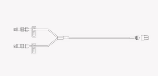 [10015488] BD SmartSite Extension Set, 2 Removable Connectors, 2 Slide Clamps, Spin Male Luer Lock