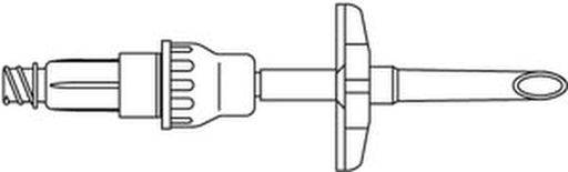 [412023] Non-Venting Dispensing Pin, One-Way Valve & ULTRASITE® Valve, For Aspiration of Medication From Inverted Bags or Semi-Rigid Plastic Containers, DEHP-Free, Latex Free (LF), 50/cs