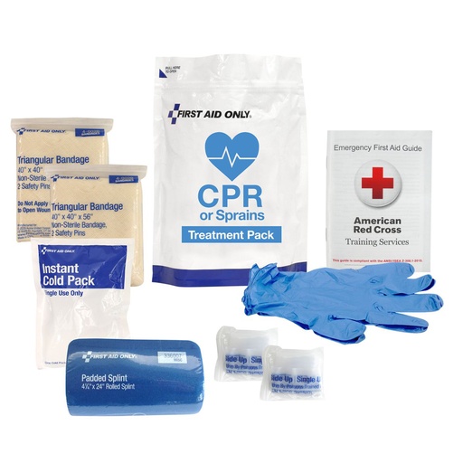 [91165] First Aid Only CPR and Sprains Treatment Pack