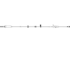 [490037] Low Adsorption Set, Universal Spike, Free-Flow Protection Clamp, Roller Clamp, SPIN LOCK Connector, 60 Drops/mL, DEHP & Latex Free (LF), 25mL Priming Volume, 136"L, 24/cs (Rx)