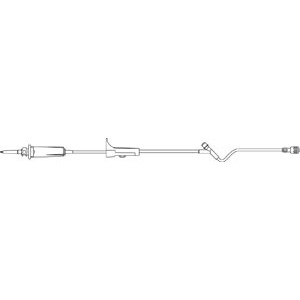 [V1390] Lipid Admin Set, Universal Spike, SPIN-Lock Connector, Injection Site 6" Above Distal End, 16mL Priming Volume, 83"L, 15 Drops/mL, DEHP, Latex Free (LF), 50/cs (Rx)