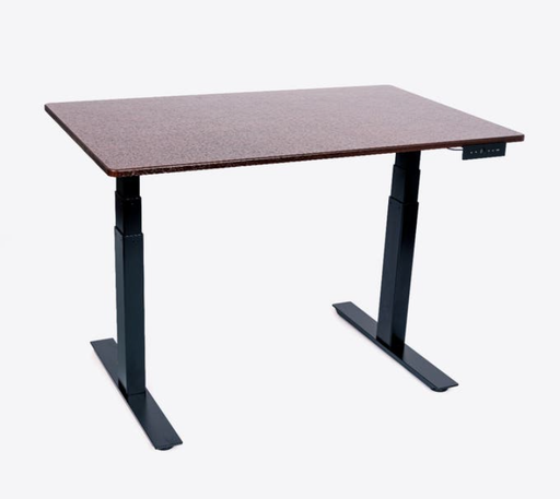 [STANDE-48-BK/DW] Luxor 48” 3-Stage Dual Motor Electric Stand Up Desk, Walnut/Black