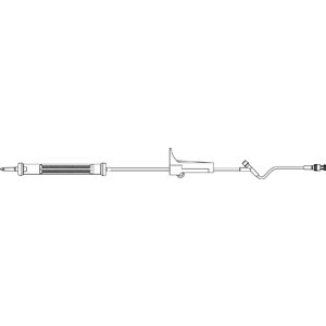 [V2410] Admin Set, Drip Chamber , 170µ Blood Filter, Roller Clamp, Injection Site 6" Above Distal End, 30mL Priming Volume, 75"L, 10 Drops/mL, Latex Free (LF), 50/cs (Rx)