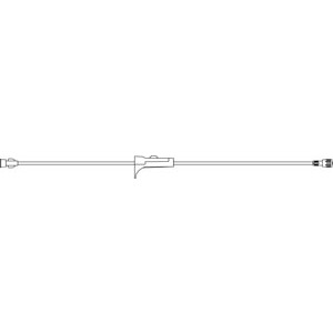 [V5484] Standard Bore Extension Set, Female Adapter, Large Bore Tubing, Roller Clamp, SPIN-LOCK Connector, 4.5mL Priming Volume, 30"L, DEHP & Latex Free (LF), 50/cs (Rx)