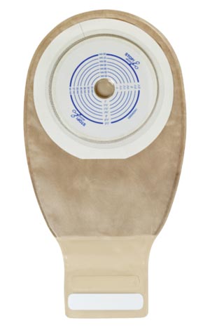 [416975] Drainable Pouch, 12", 2-Sided Comfort Panel, Cut-to-Fit Modified Durahesive Plus Skin Barrier, InvisiClose® Tail Closure, Filter, Tan, 3/4" - 2 1/2" Stoma, 10/bx
