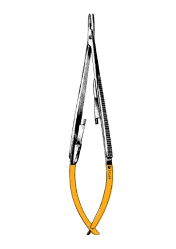[21-8047] Sklar TC Castroviejo Needle Holder 5-1/2" 