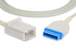 [E708-210] SpO2 Adapter Cable, 220cm, GE Healthcare > Marquette Compatible w/ OEM: 2006644-001, 407252-002, E9004DE, E9004GE, TE2423, CB-A400-1102A, NXMQ102, B400-1033A