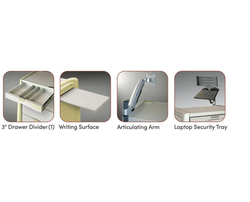 [AM-PT-ACCPK3] Capsa Avalo Medical Accessory Pack 3 for Procedure/Treatment Medical Cart
