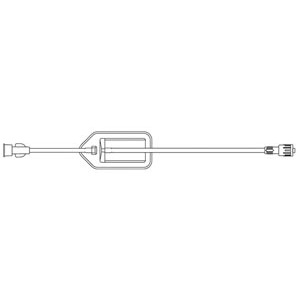 [474002] 5.0 Micron Air Eliminating In-Line Filter, Female Luer Connector, Male SPIN-LOCK® Connector, DEHP & Latex Free (LF), 3.6mL Priming Volume, 10"L, 50/cs (Rx)