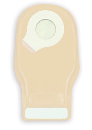 [411631] Adhesive Coupling, X-Small, 6" Pouch with 1-Sided Comfort Panel, InvisiClose® Clipless Tail Closure System, Transparent, 0" - 9/10" Stoma Opening, 10/bx