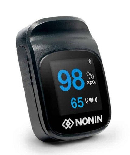 [110182-001] NoninConnect Elite Model 3240 Bluetooth® Smart Wireless Finger Pulse Oximeter, Includes Documents in English/French: IFU, Quick Start Guide & App Sheet