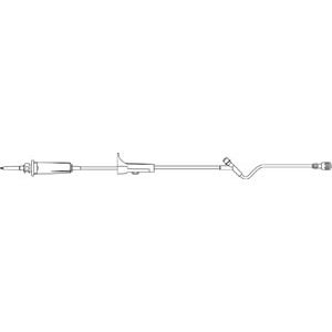 [352601] Admin Set, Universal Spike, Roller Clamp, Slide Clamp, SPIN-LOCK Connector, 13mL Priming Volume, 85"L, 15 Drops/mL, DEHP & Latex Free (LF), 50/cs (Rx)