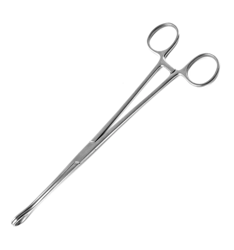 [95-577] Sklar Surgi OR Foerster Sponge Forceps, 9 1/2", Straight, Serrated