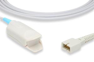 [S403-010] Short SpO2 Sensor, Adult Clip, Philips Compatible w/ OEM: DS-100-N0, NHPH1025, 015-0660-00, PR-A520-1011N, TCPF-0410-0112, TP1712, NFNE100, B505-1011