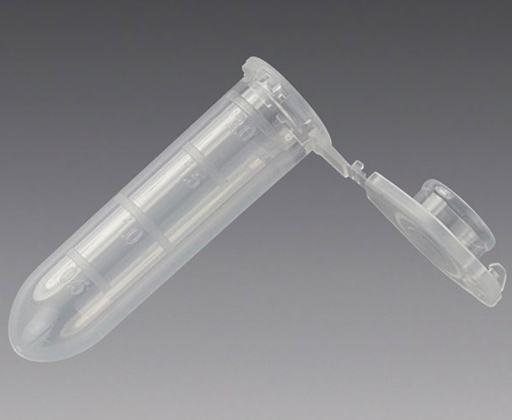 [111572LK] Microcentrifuge Tube, 2.0mL, PP, Attached Locking Snap Cap, Graduated, Natural, Lot Certified: Rnase, Dnase, Pyrogen, ATP and Human DNA Free, 500/bg