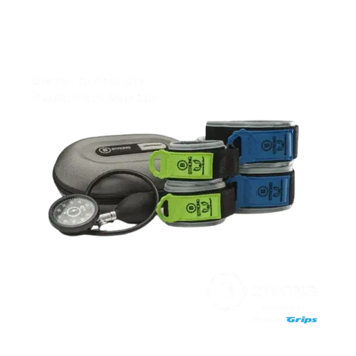 [PKG-00100-02] Individual Package Includes: 4 BFR Bands Total (1) Pair Each of Sizes 1 & 3, (1) Hand Pump, (1) Carrying Bag, (1) License to BStrong's Guidance App